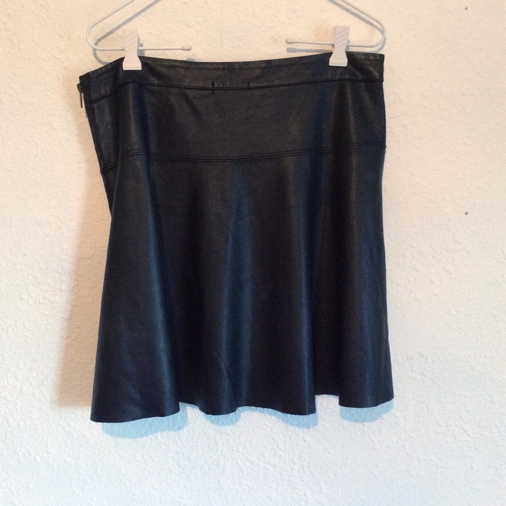 Teen Vogue black Pleather mini skirt